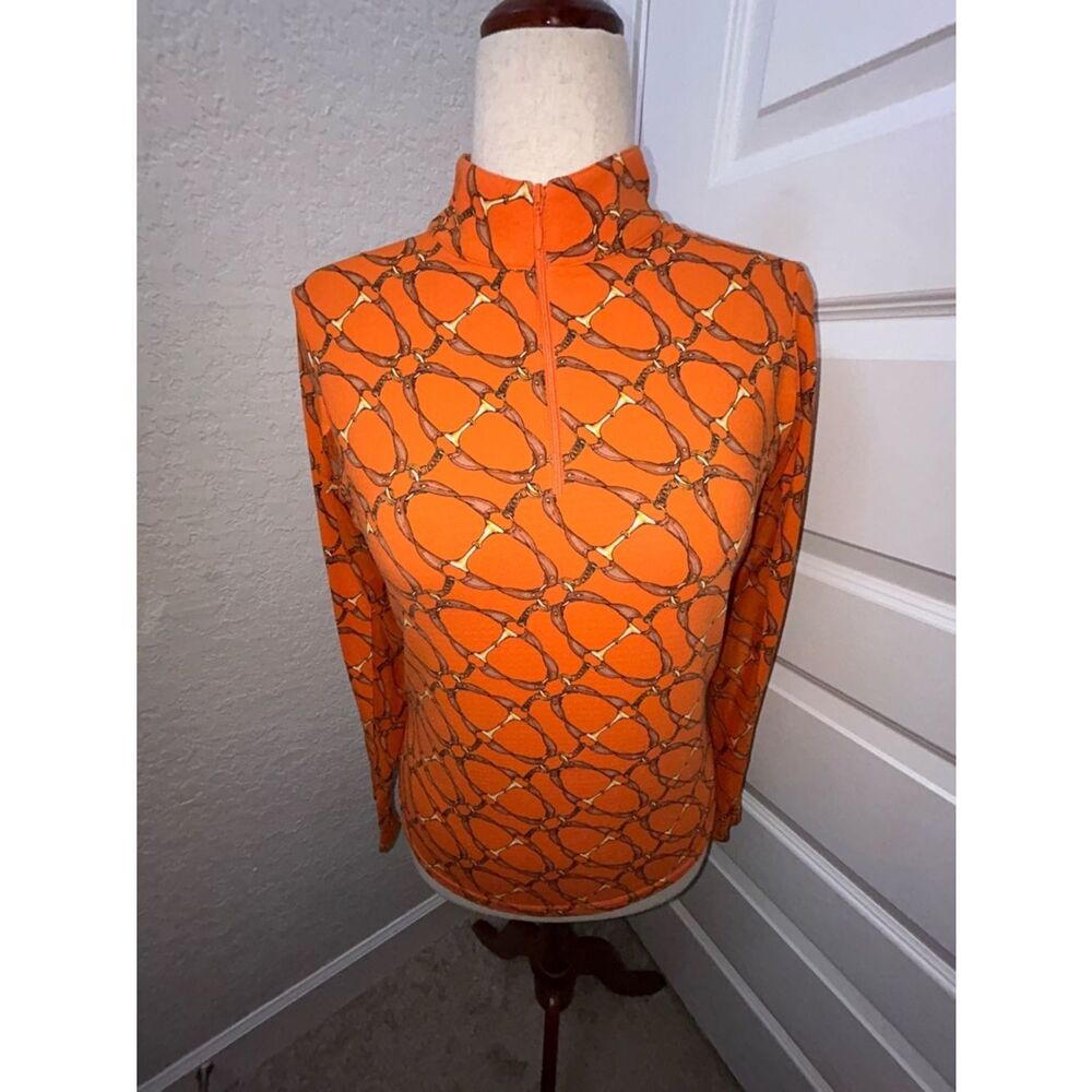 IBKUL Horsebit 1/4 Zip Front Pull Over Top Jacket